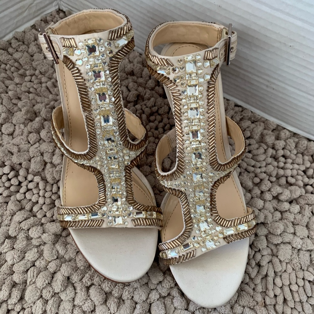 Vince Camuto imagine jeweled heel sandal. special occasions/evening wear…